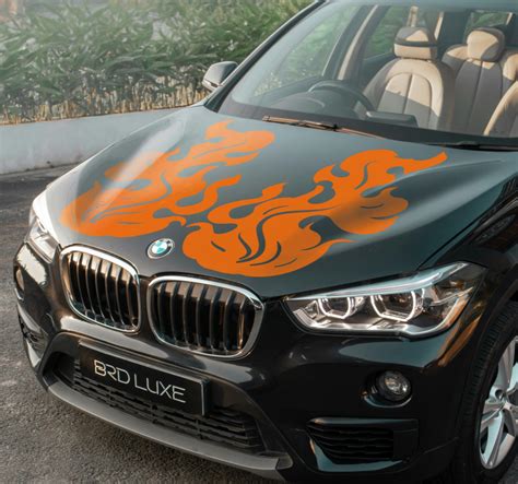 Adesivo per cofano Subaru XV con fiamme di fuoco