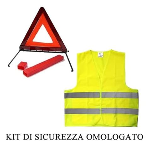 Giubbotto catarifrangente e triangolo di emergenza