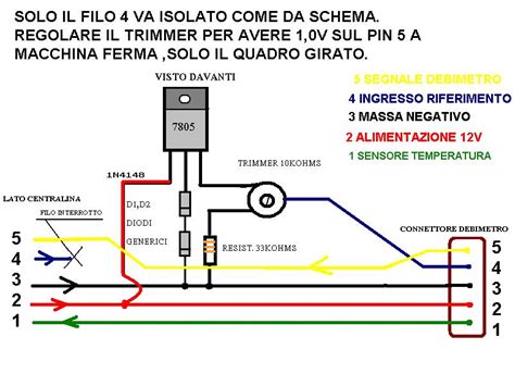 Schema di installazione emulatore sonda lambda