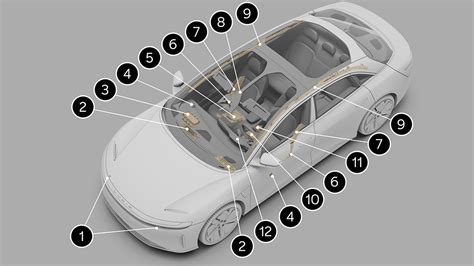 airbag sensor location