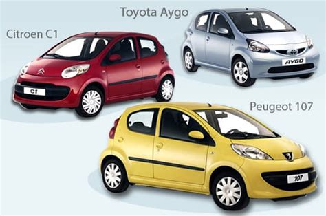 Toyota Aygo, Peugeot 107, Citroën C1 a confronto