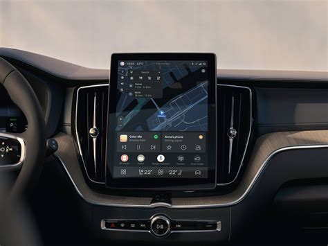 Volvo XC60 infotainment system displaying an update notification