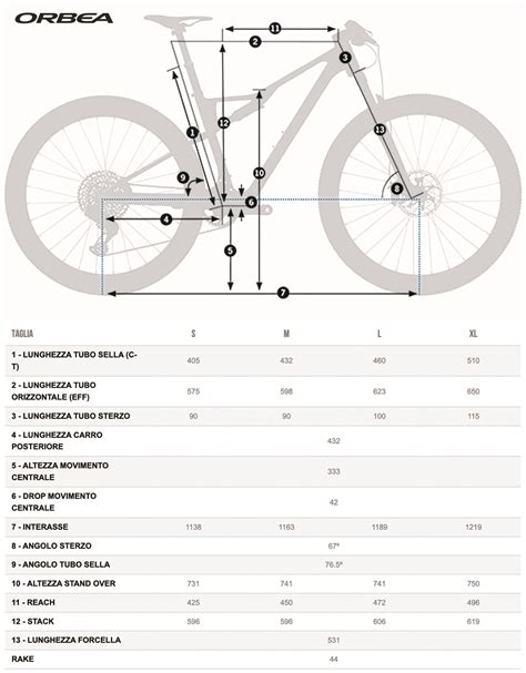 Schema tecnico del telaio Orbea Wild con evidenziate le aree di sospensione