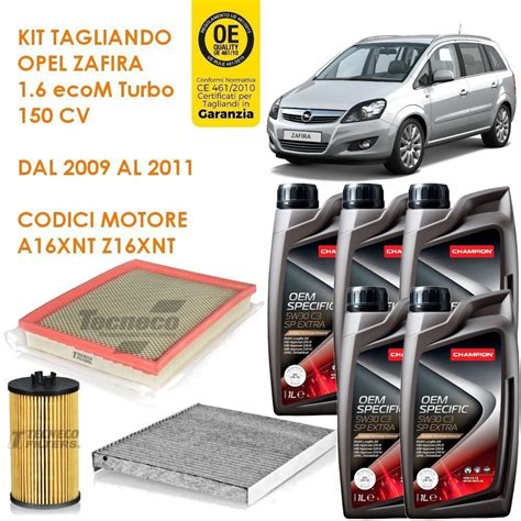 Kit tagliando Opel Zafira