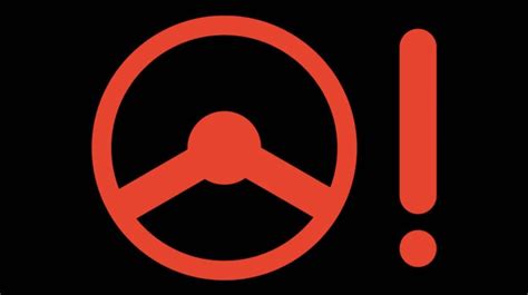 Simbolo di spia del servosterzo sul cruscotto