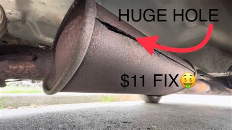 Exhaust pipe hole