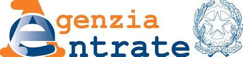 Logo Agenzia delle Entrate e simboli di trasparenza fiscale
