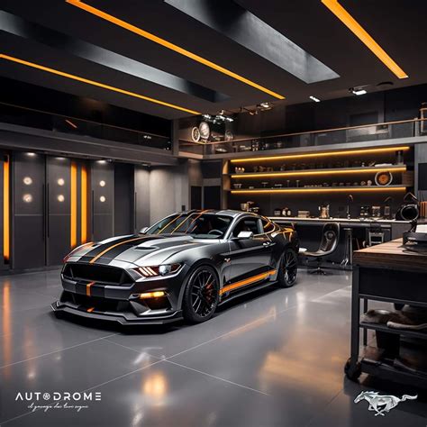 Esempio di orologio automobilistico in un garage moderno