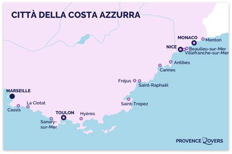 Panorama della Costa Azzurra, location di