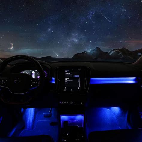 Volvo XC40 interior ambient lighting options