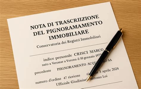 Documenti per la trascrizione pignoramento