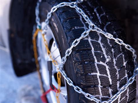 Catene da neve montate su pneumatico