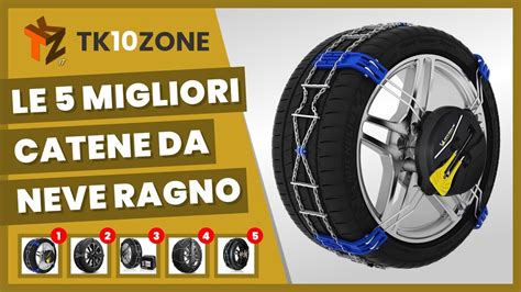 Schema dei diversi spessori di maglia delle catene da neve