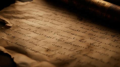 Antica pergamena o manoscritto con scritte in italiano
