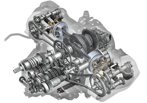 Motore Boxer BMW R1200R in fase di manutenzione
