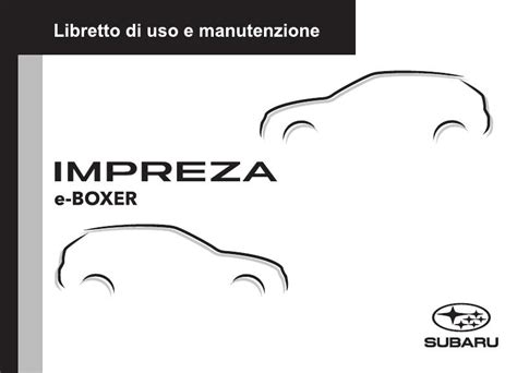 Manuale del proprietario Subaru Impreza