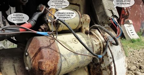 schema elettrico alternatore trattore