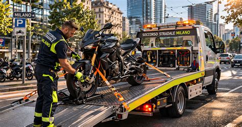 Servizio di soccorso stradale per moto